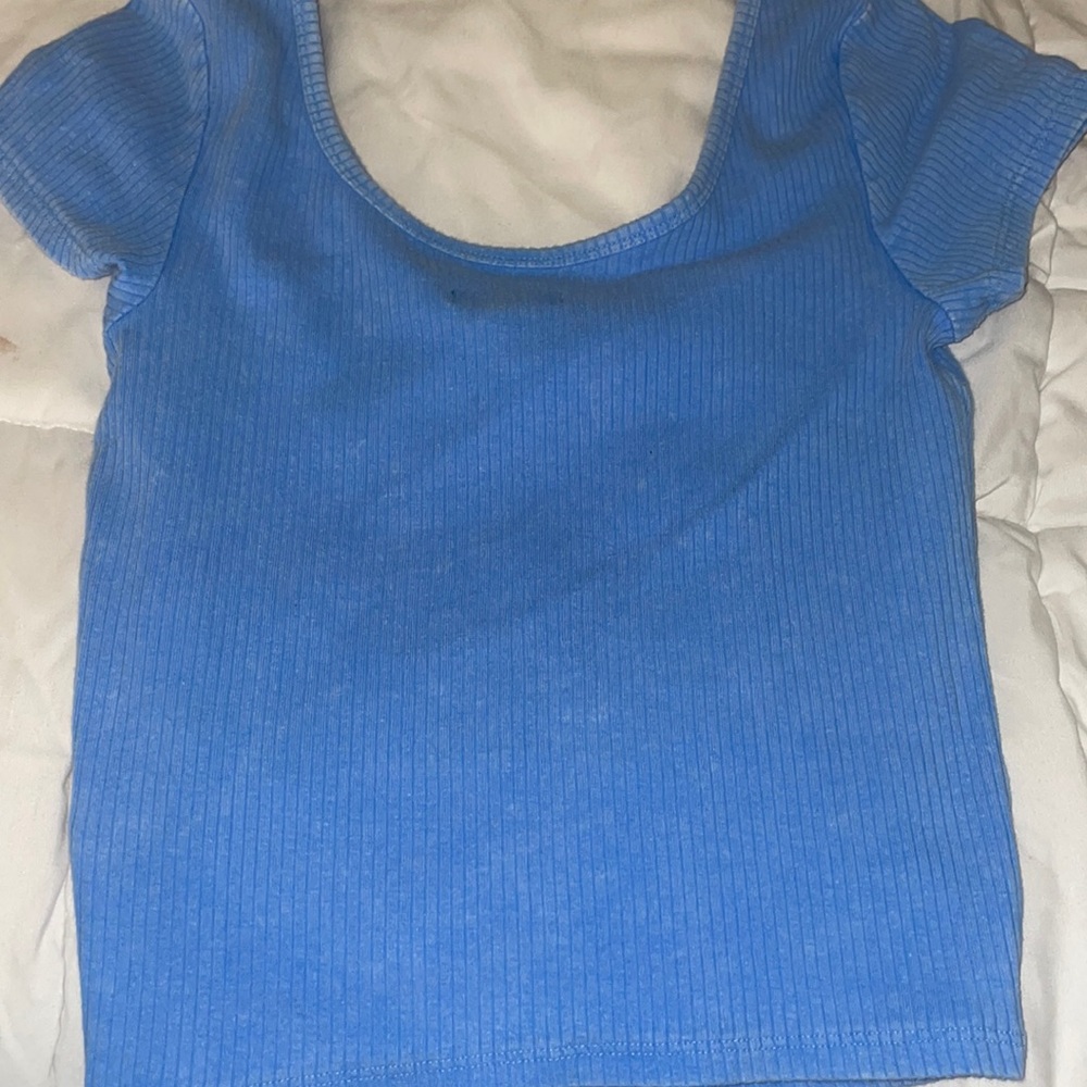 Blue cropped